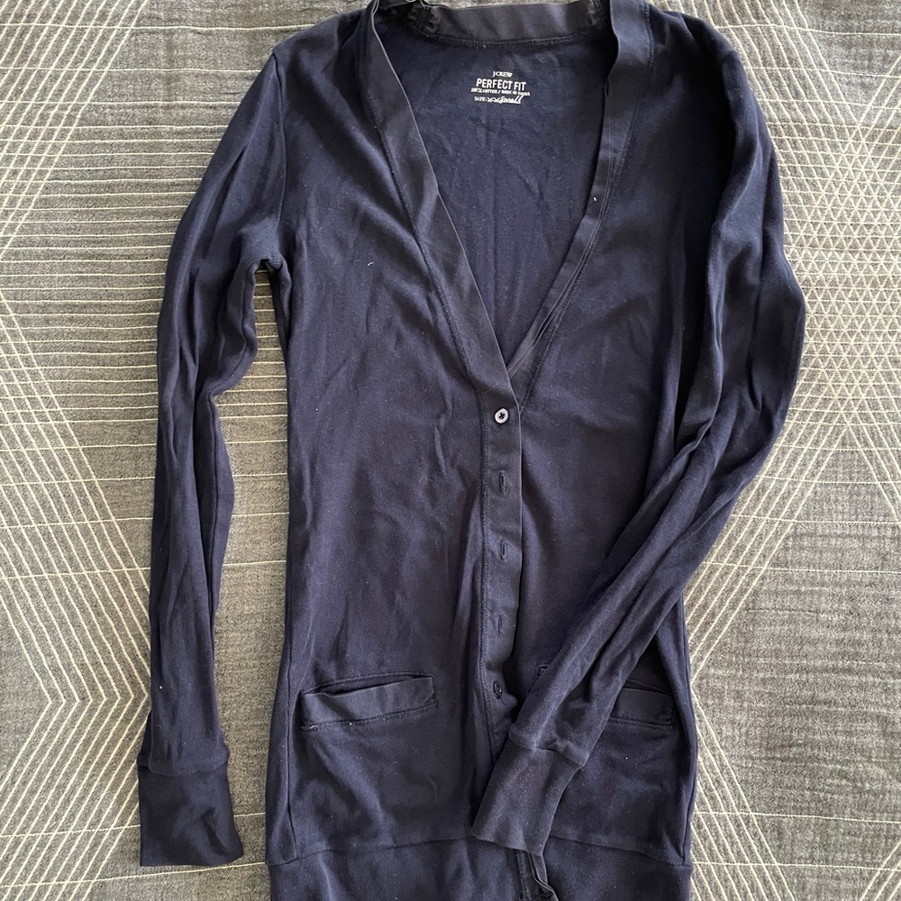 J Crew Jersey Knit Cardigan